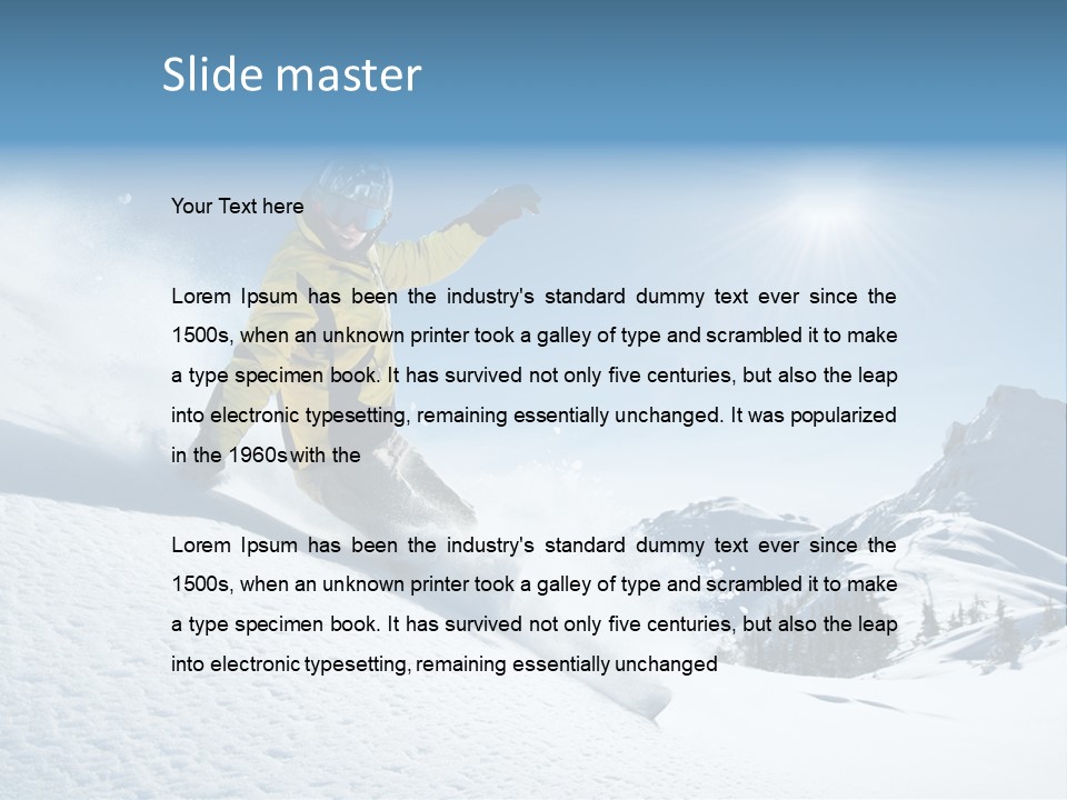 Vacations Teen Gloves PowerPoint Template