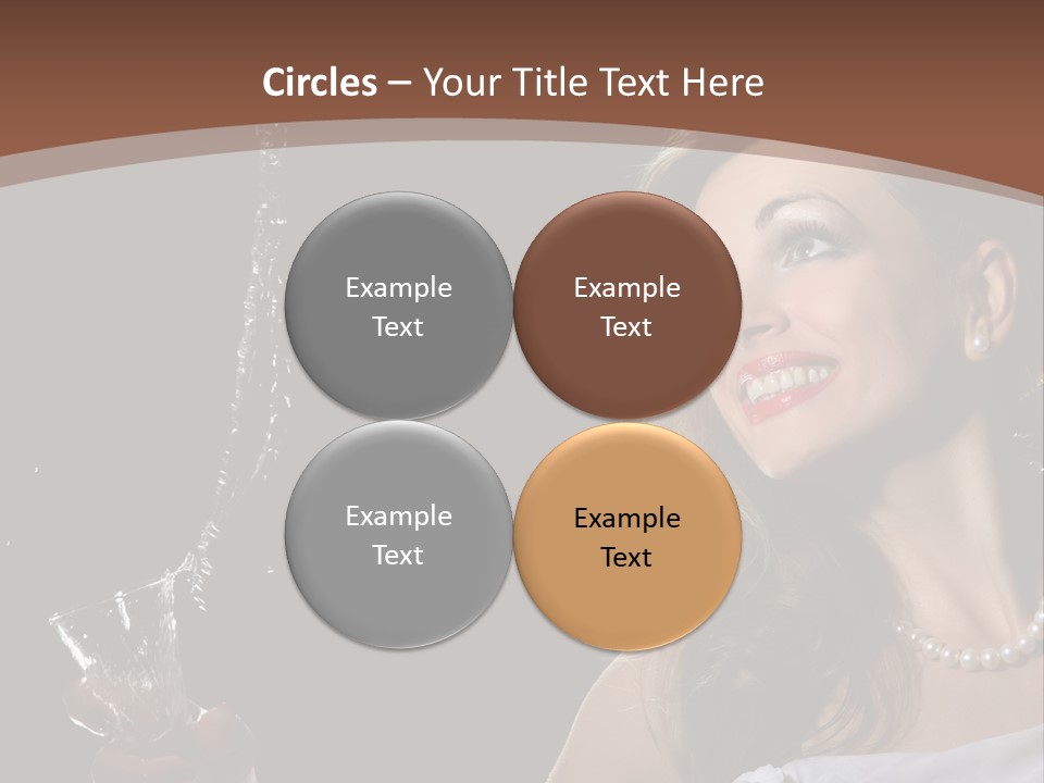Beautiful Woman Model PowerPoint Template