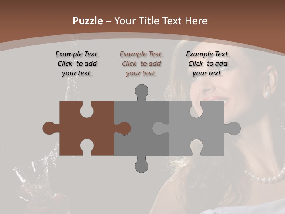 Beautiful Woman Model PowerPoint Template