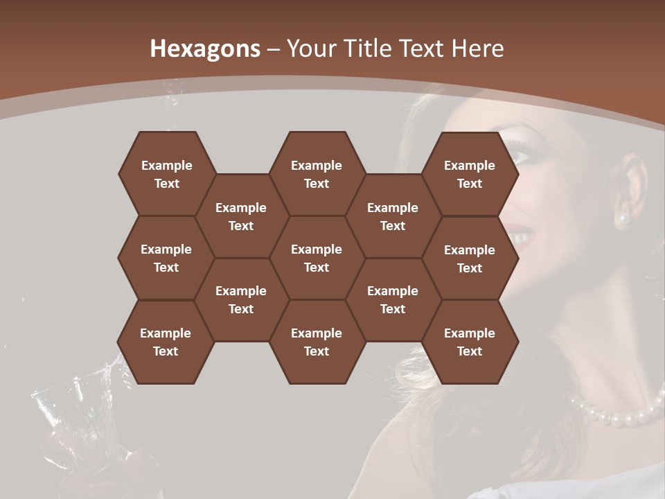 Beautiful Woman Model PowerPoint Template