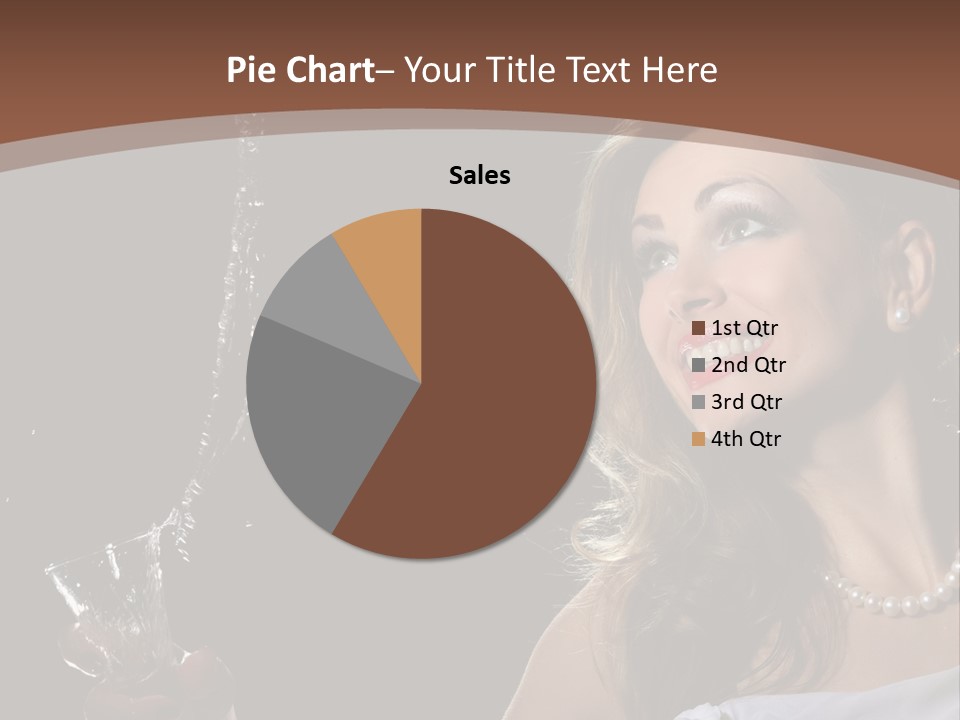 Beautiful Woman Model PowerPoint Template