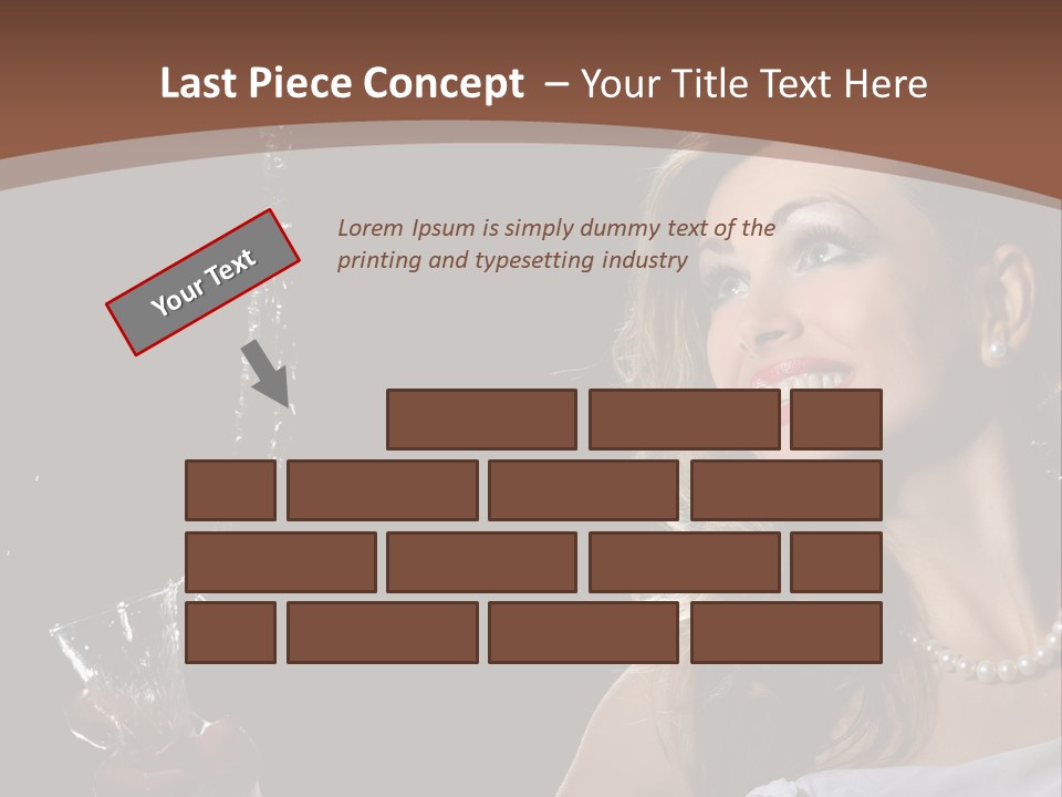 Beautiful Woman Model PowerPoint Template