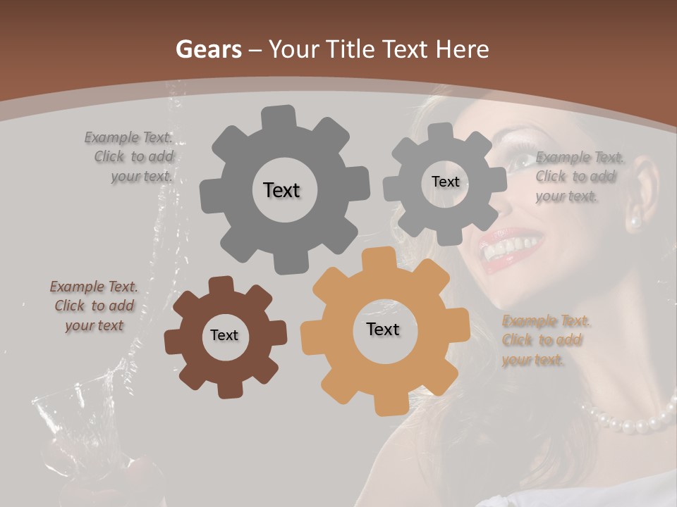 Beautiful Woman Model PowerPoint Template