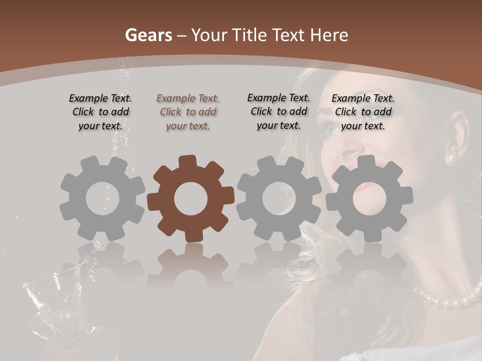 Beautiful Woman Model PowerPoint Template