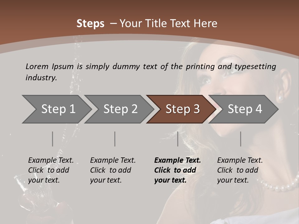 Beautiful Woman Model PowerPoint Template