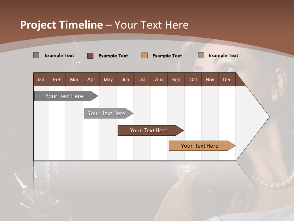 Beautiful Woman Model PowerPoint Template