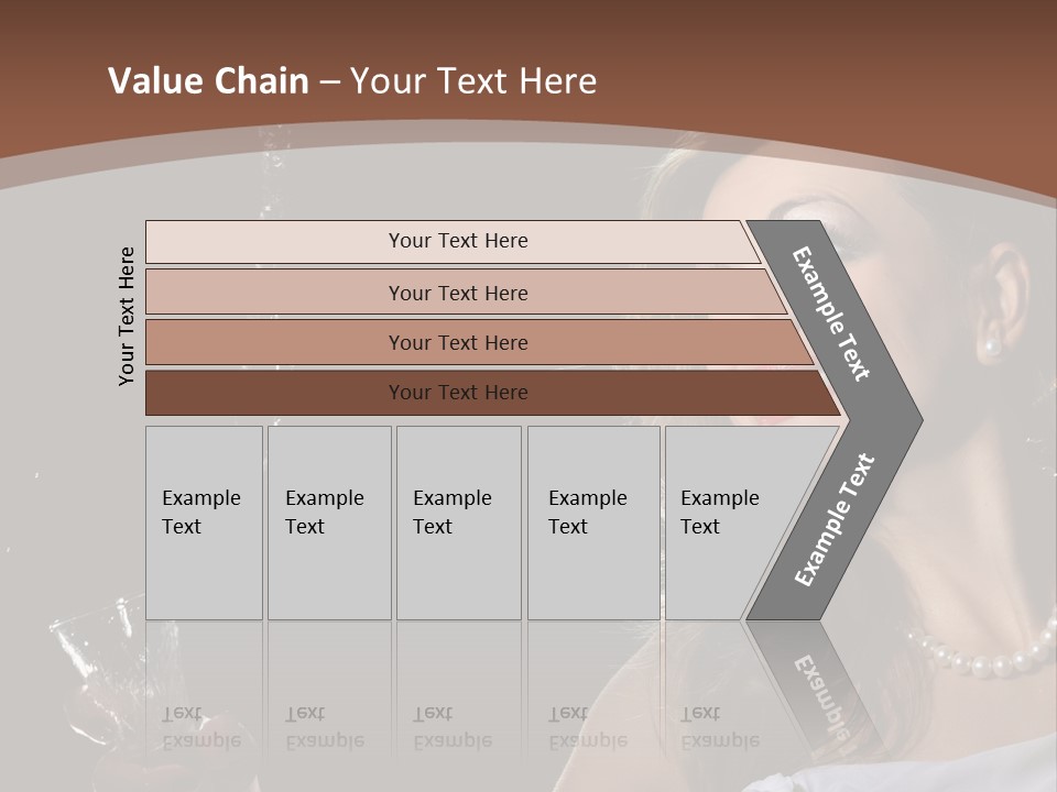 Beautiful Woman Model PowerPoint Template