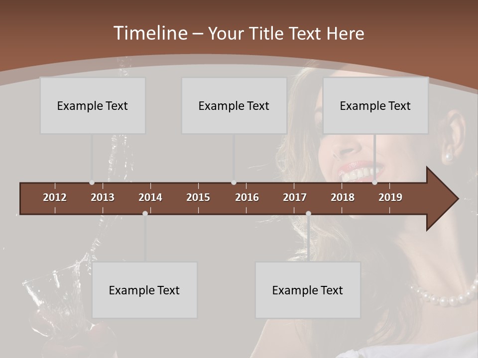 Beautiful Woman Model PowerPoint Template