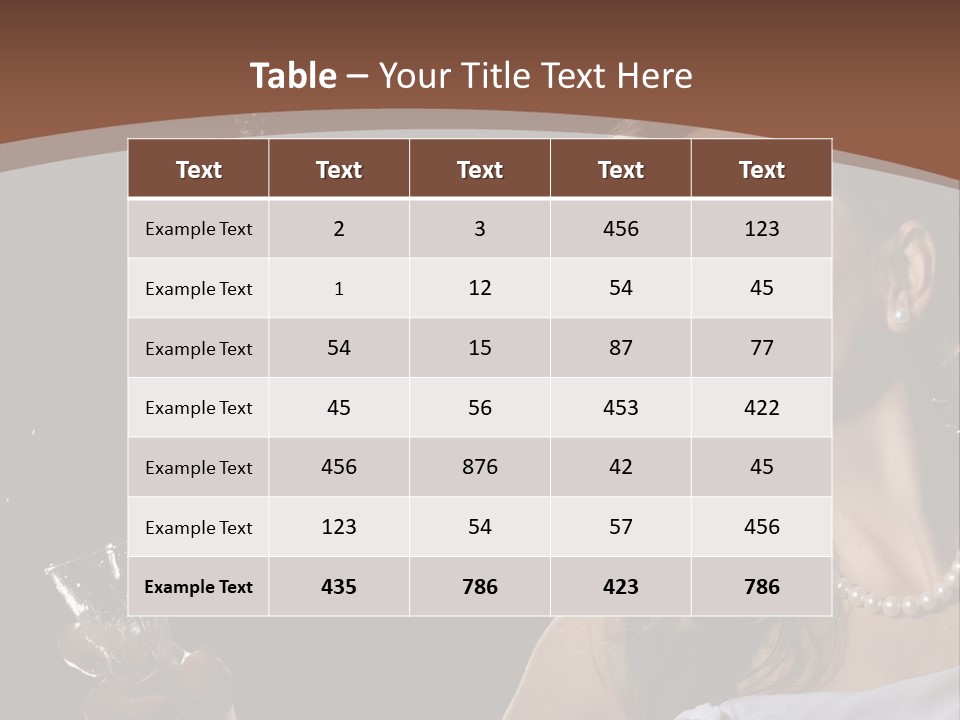 Beautiful Woman Model PowerPoint Template