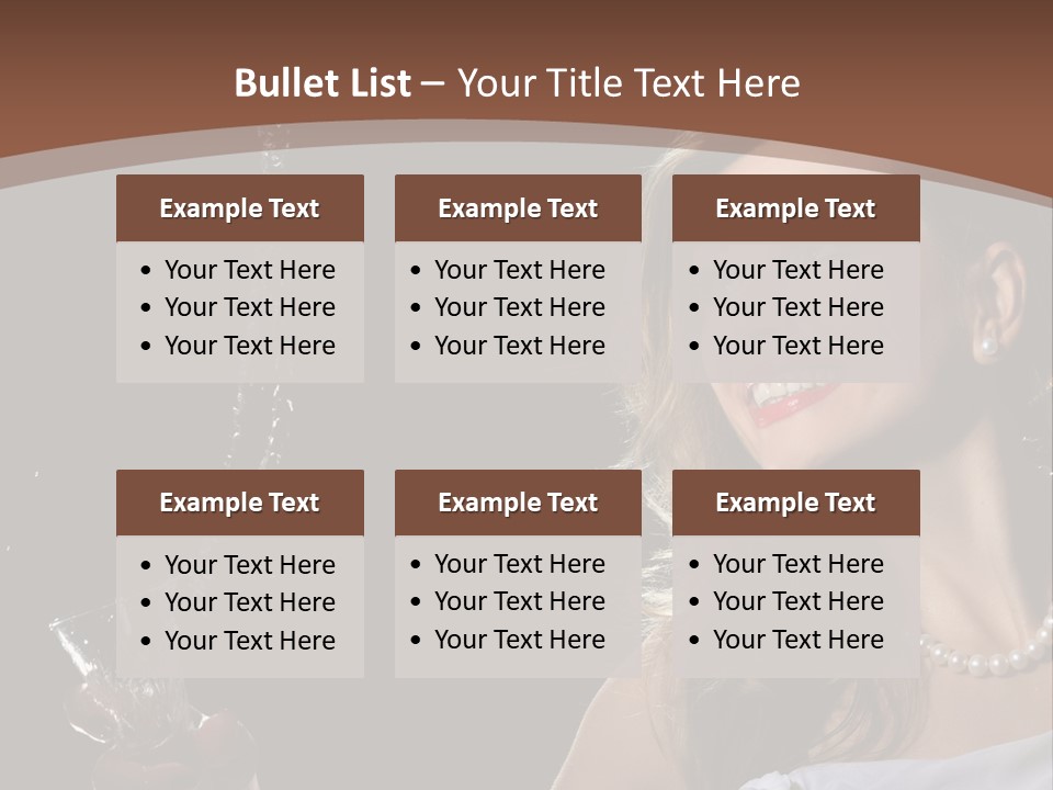 Beautiful Woman Model PowerPoint Template