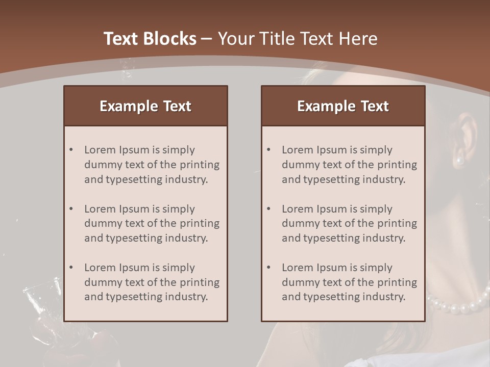 Beautiful Woman Model PowerPoint Template