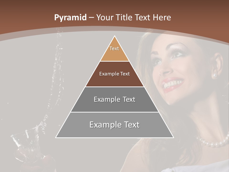 Beautiful Woman Model PowerPoint Template