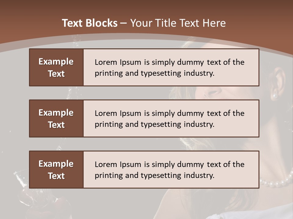 Beautiful Woman Model PowerPoint Template