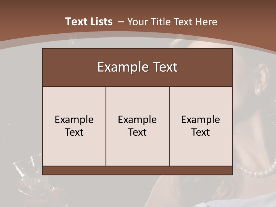 Beautiful Woman Model PowerPoint Template