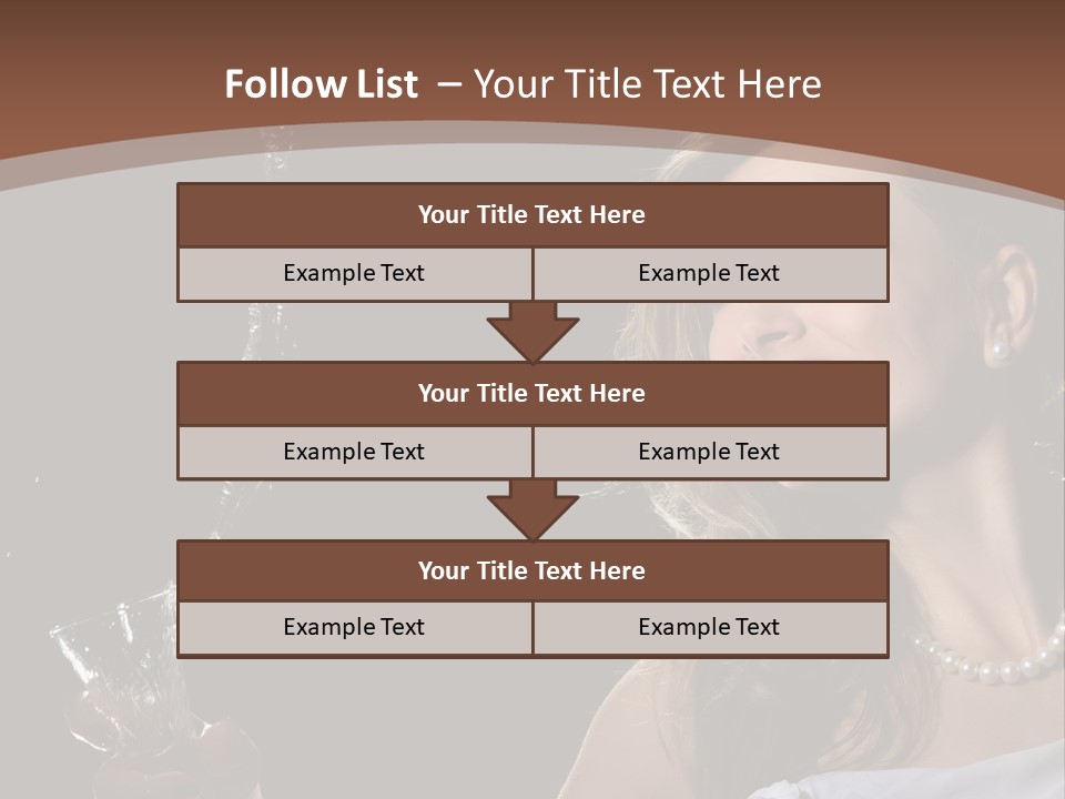 Beautiful Woman Model PowerPoint Template