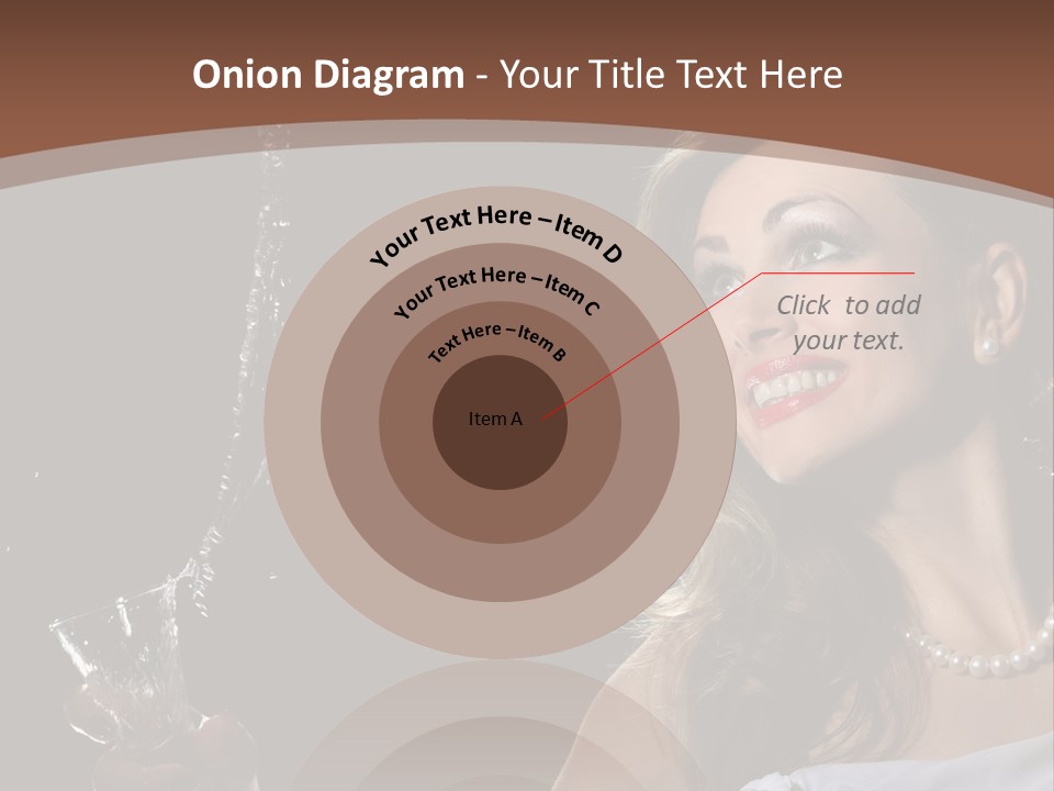 Beautiful Woman Model PowerPoint Template