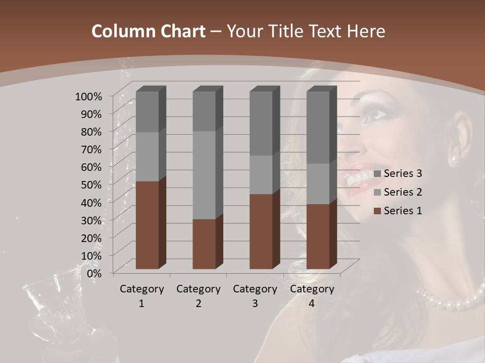 Beautiful Woman Model PowerPoint Template
