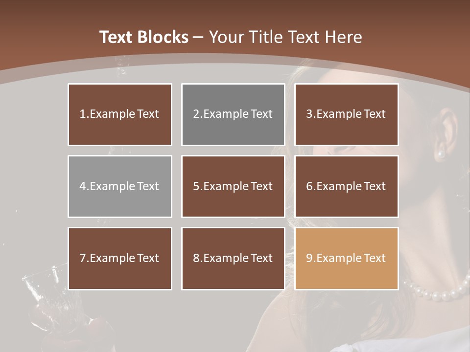 Beautiful Woman Model PowerPoint Template