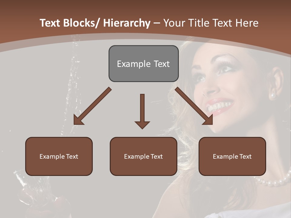 Beautiful Woman Model PowerPoint Template