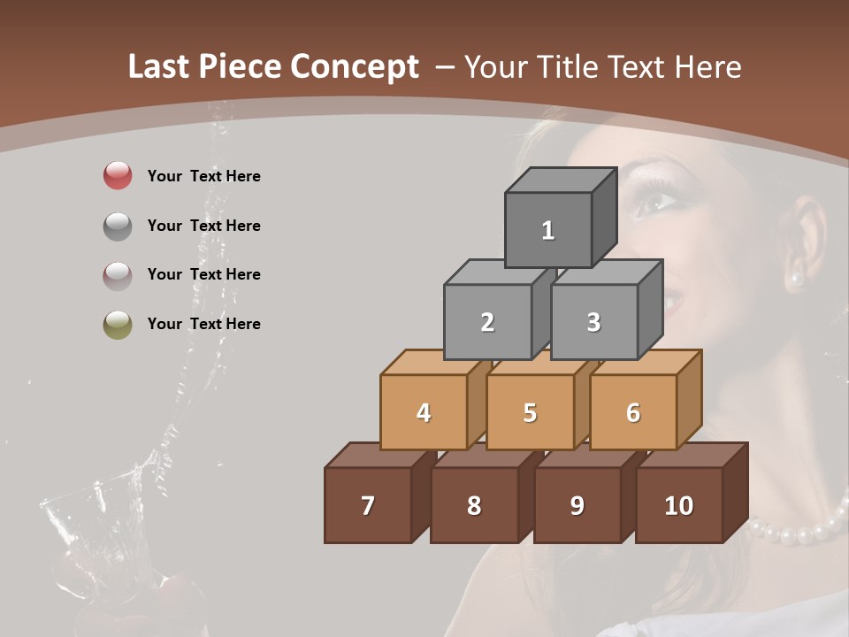 Beautiful Woman Model PowerPoint Template