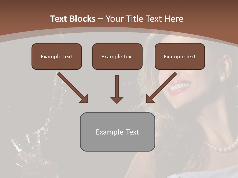 Beautiful Woman Model PowerPoint Template