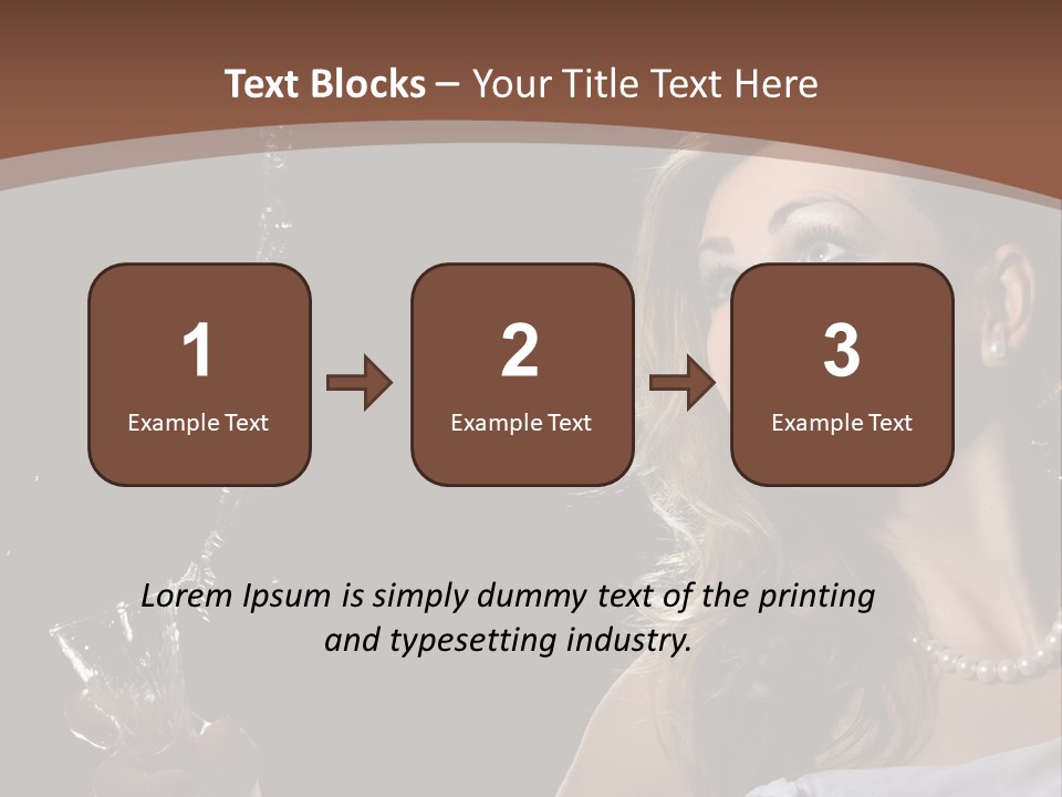 Beautiful Woman Model PowerPoint Template