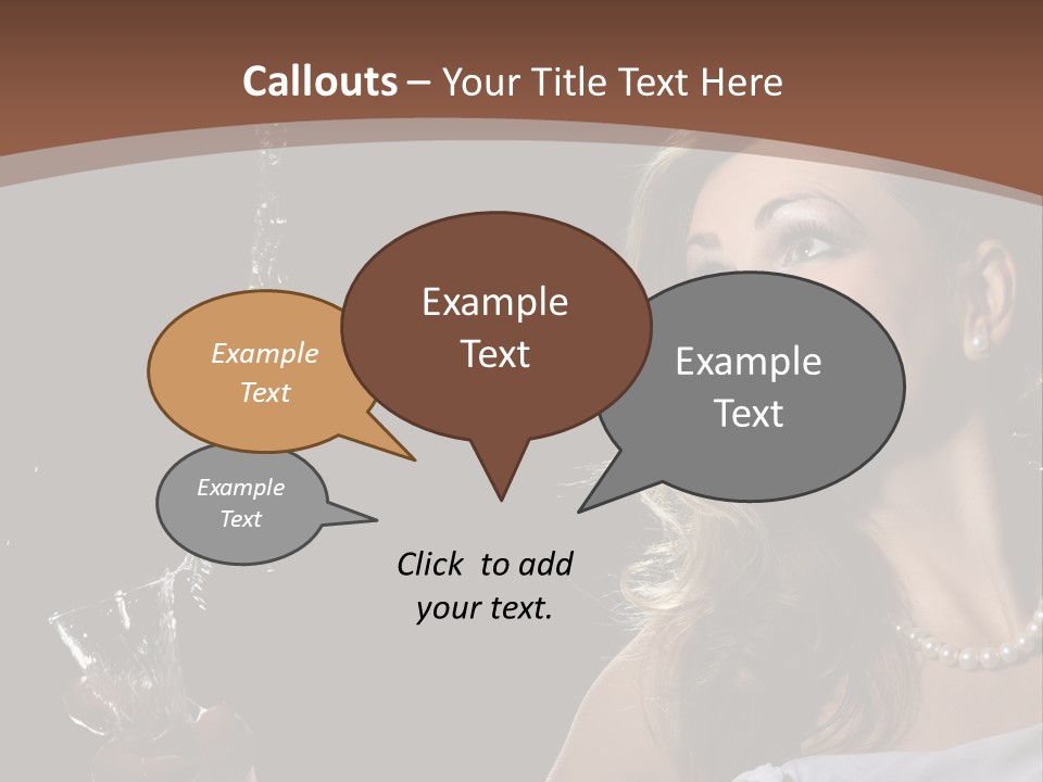 Beautiful Woman Model PowerPoint Template