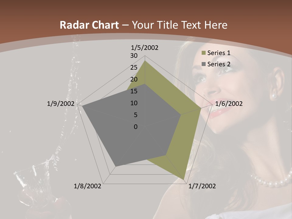 Beautiful Woman Model PowerPoint Template