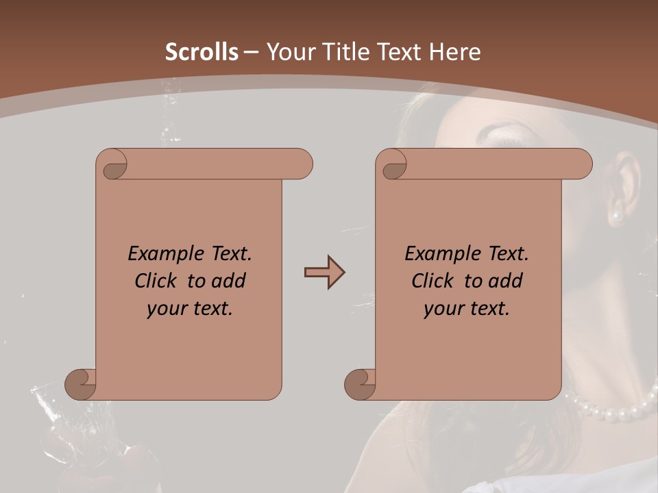 Beautiful Woman Model PowerPoint Template
