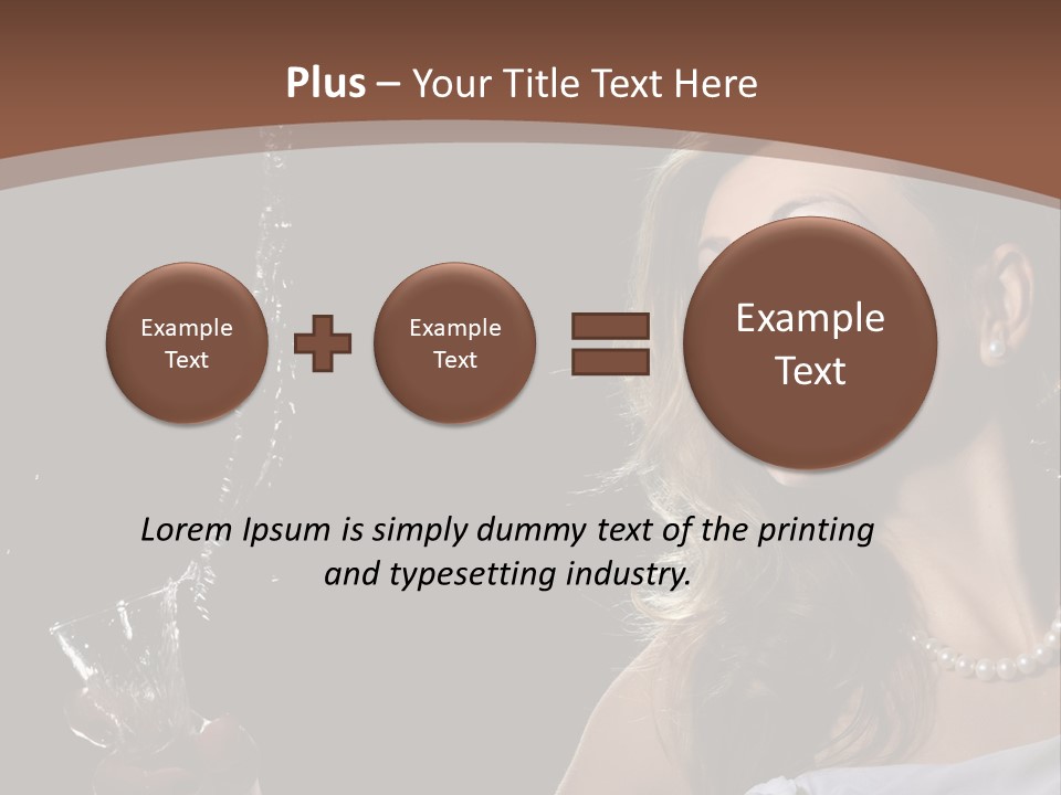 Beautiful Woman Model PowerPoint Template