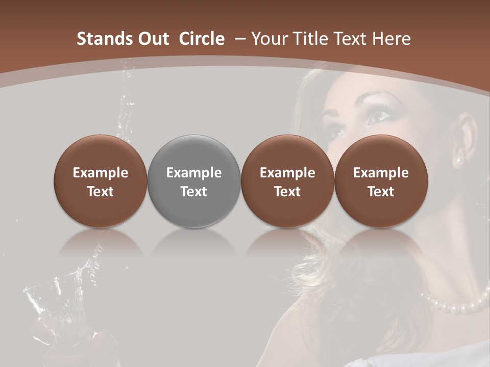 Beautiful Woman Model PowerPoint Template