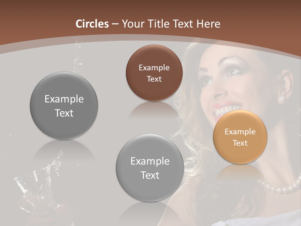 Beautiful Woman Model PowerPoint Template