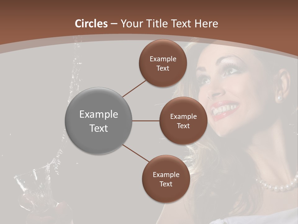 Beautiful Woman Model PowerPoint Template