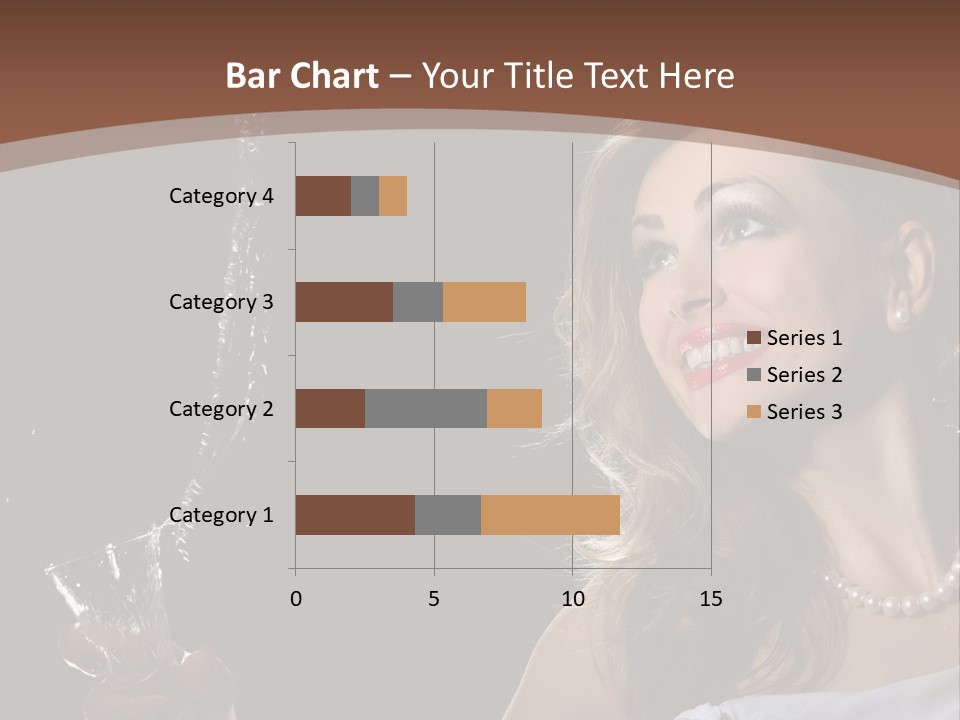 Beautiful Woman Model PowerPoint Template