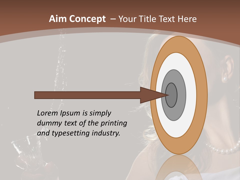 Beautiful Woman Model PowerPoint Template