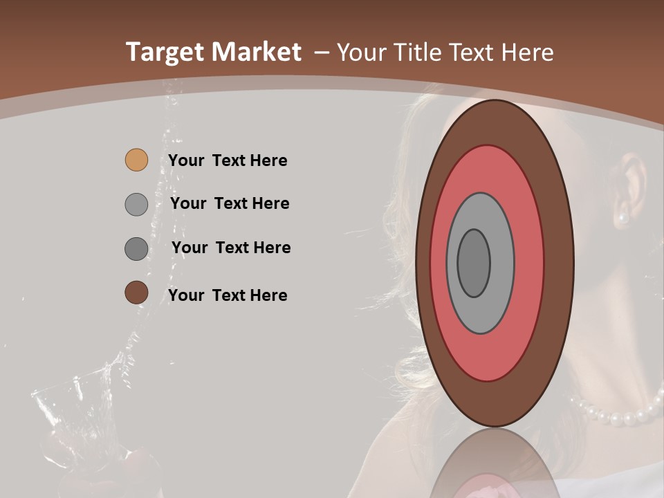 Beautiful Woman Model PowerPoint Template