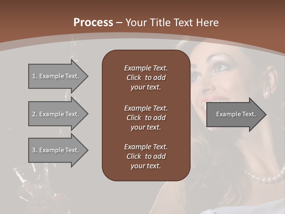 Beautiful Woman Model PowerPoint Template