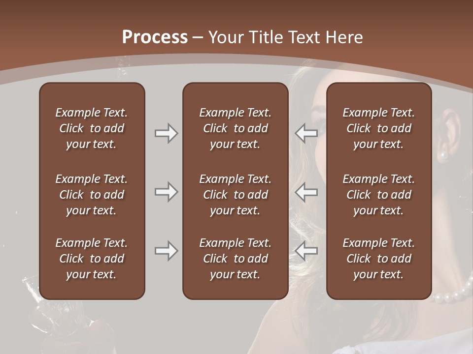 Beautiful Woman Model PowerPoint Template