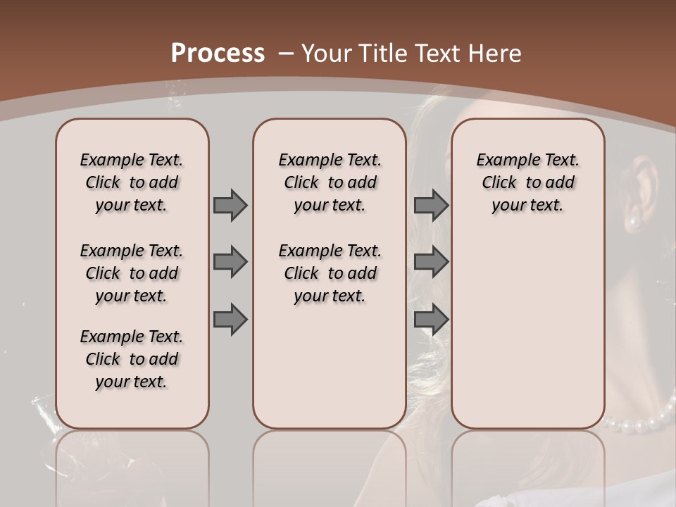 Beautiful Woman Model PowerPoint Template