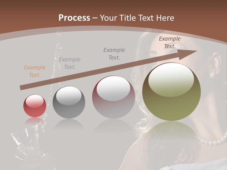 Beautiful Woman Model PowerPoint Template