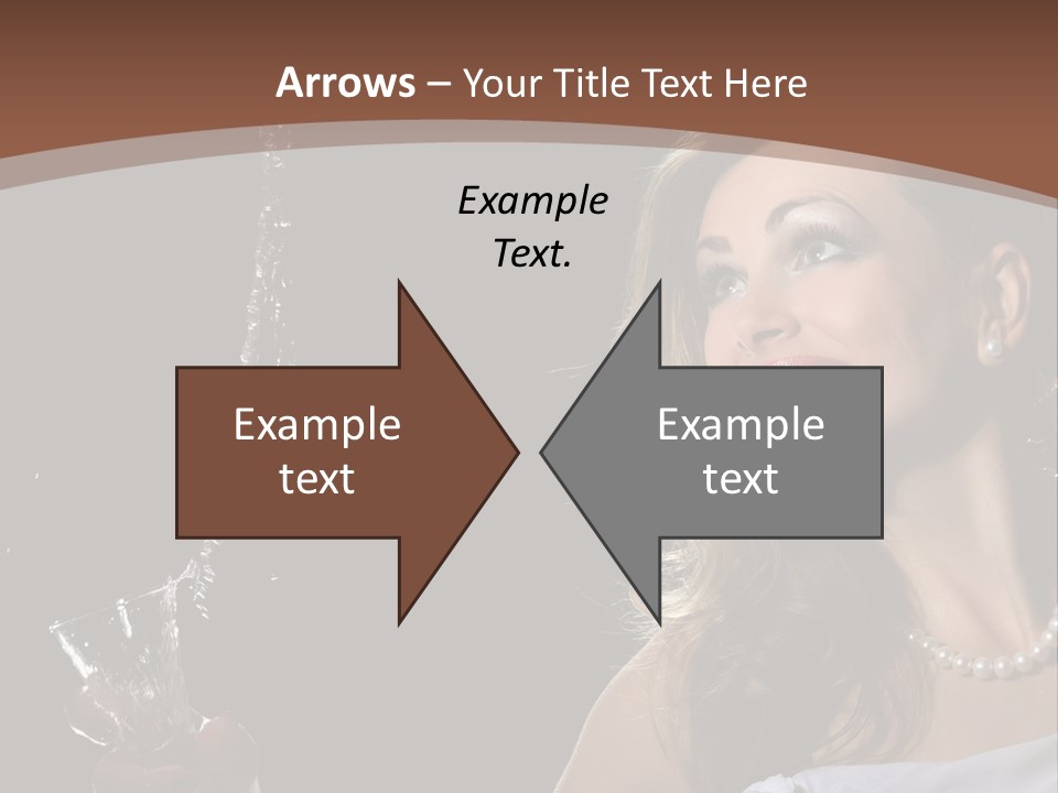 Beautiful Woman Model PowerPoint Template