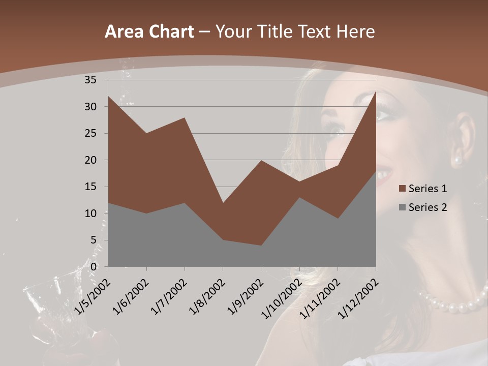 Beautiful Woman Model PowerPoint Template