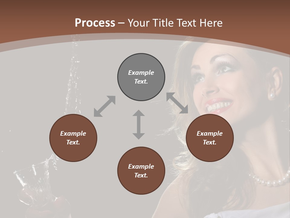 Beautiful Woman Model PowerPoint Template