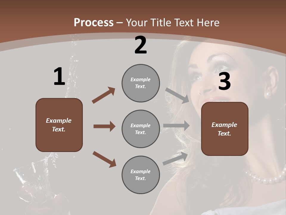 Beautiful Woman Model PowerPoint Template