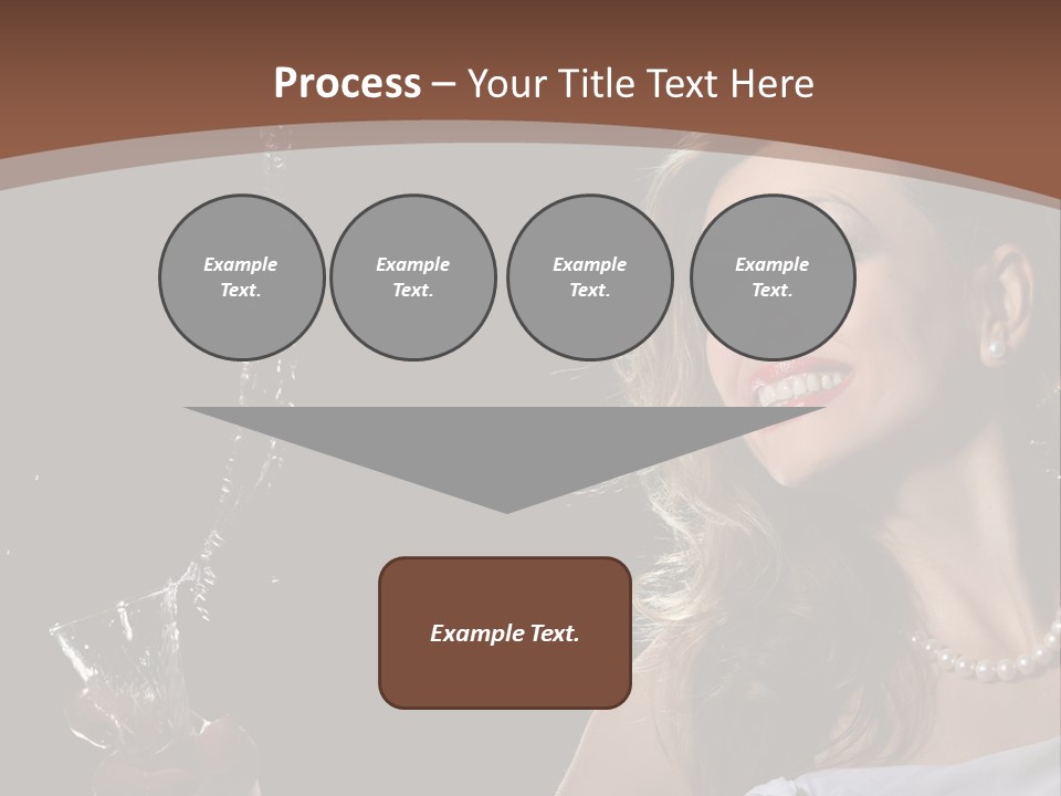 Beautiful Woman Model PowerPoint Template