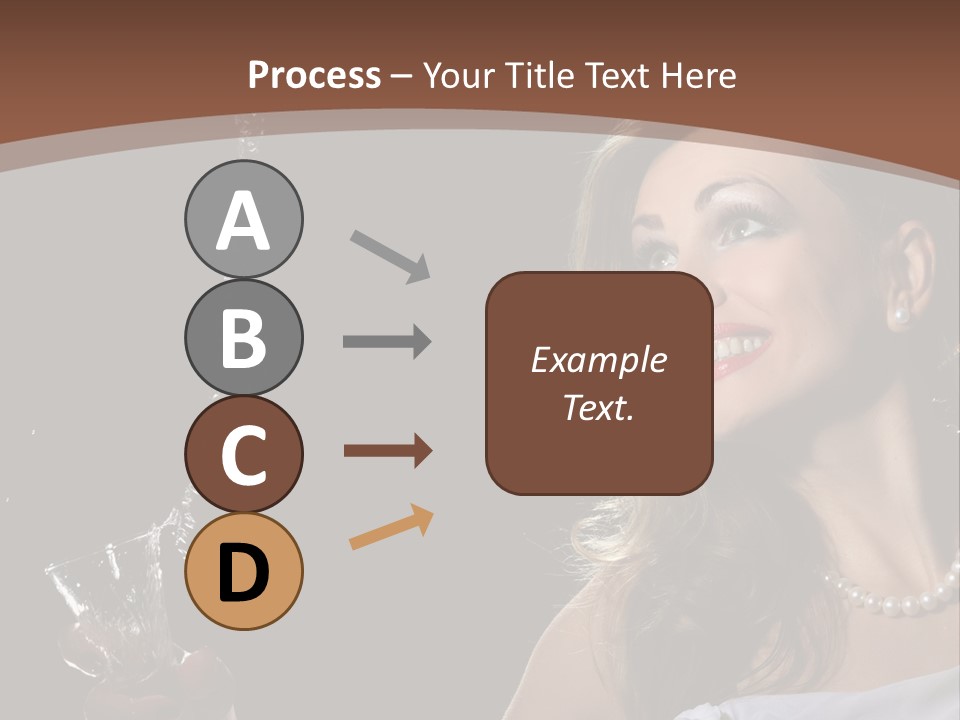 Beautiful Woman Model PowerPoint Template