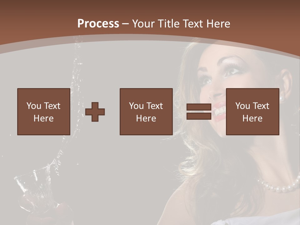 Beautiful Woman Model PowerPoint Template
