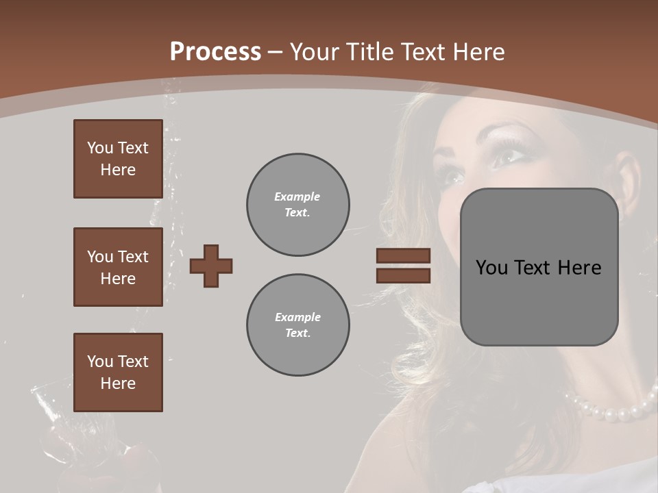 Beautiful Woman Model PowerPoint Template