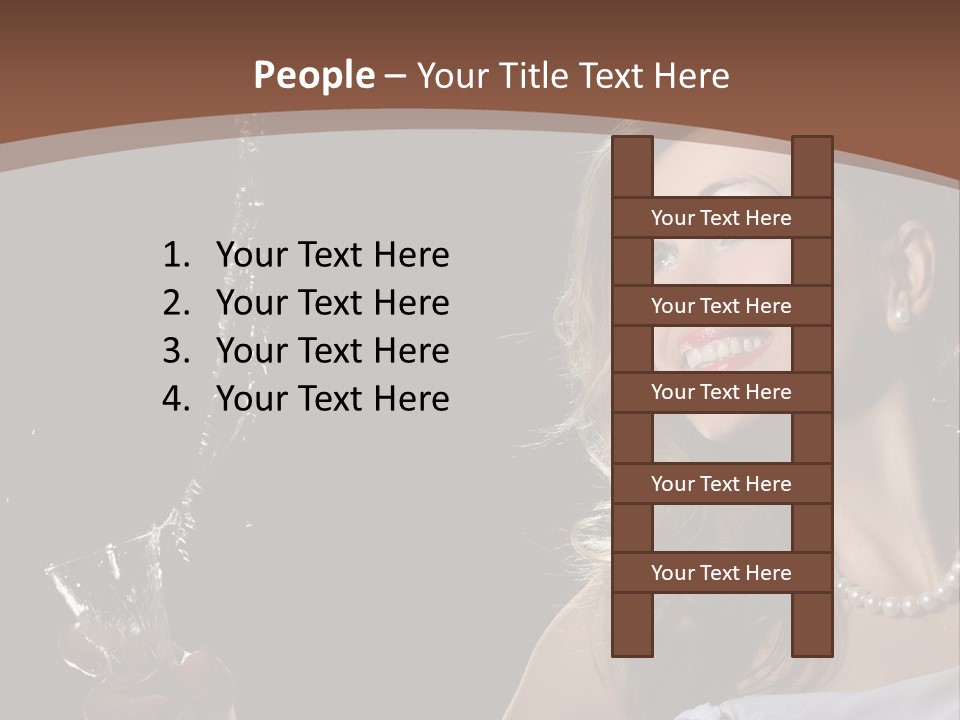 Beautiful Woman Model PowerPoint Template