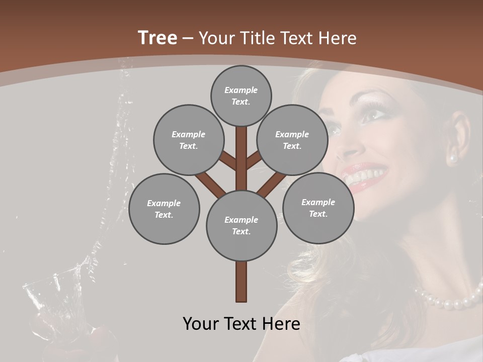 Beautiful Woman Model PowerPoint Template
